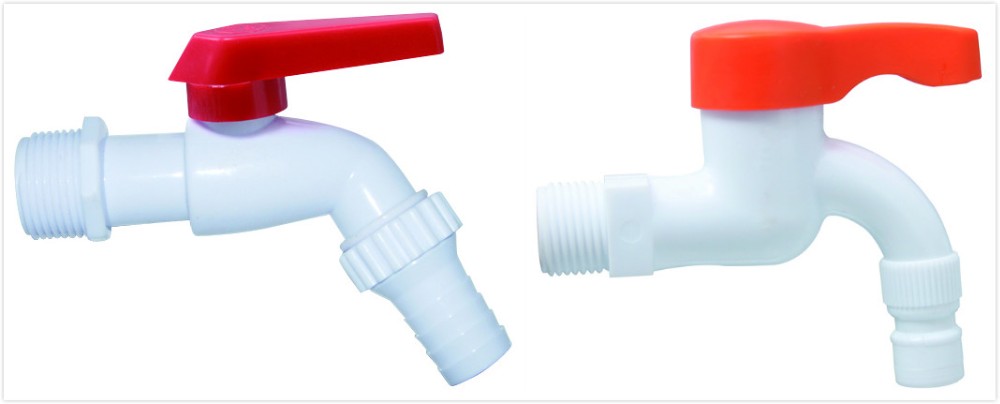 1/2 بوصة من البلاستيك PVC بيبكوك الصنبور مع فوهة
